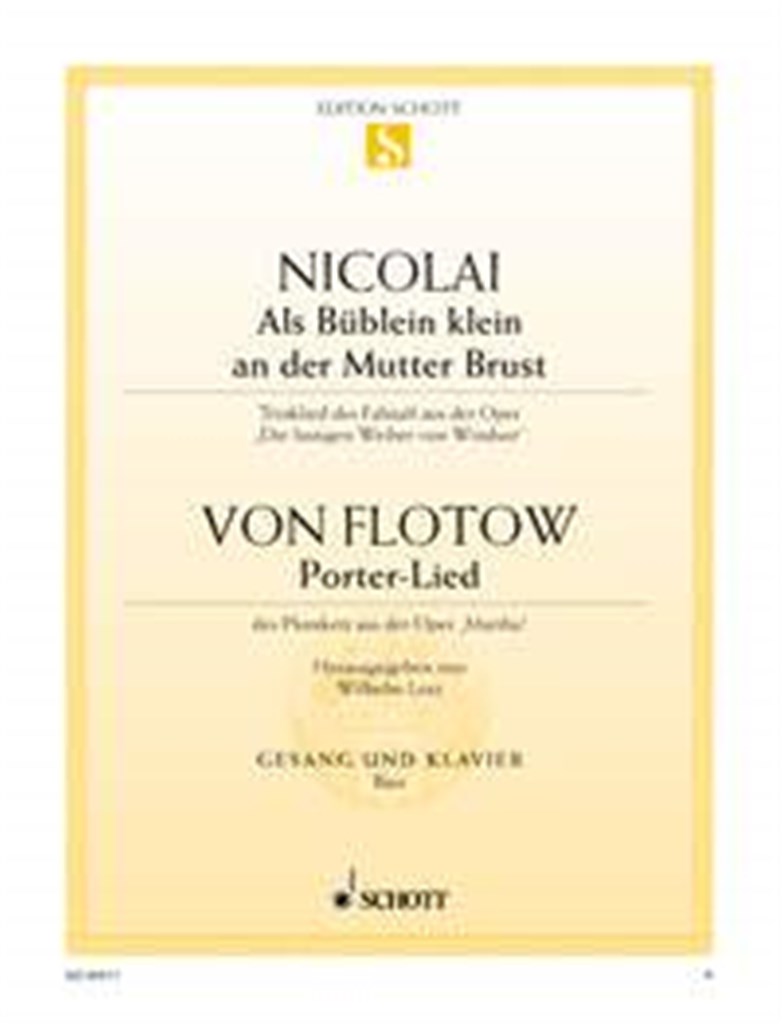 Als Büblein klein an der Mutterbrust-Porterlied