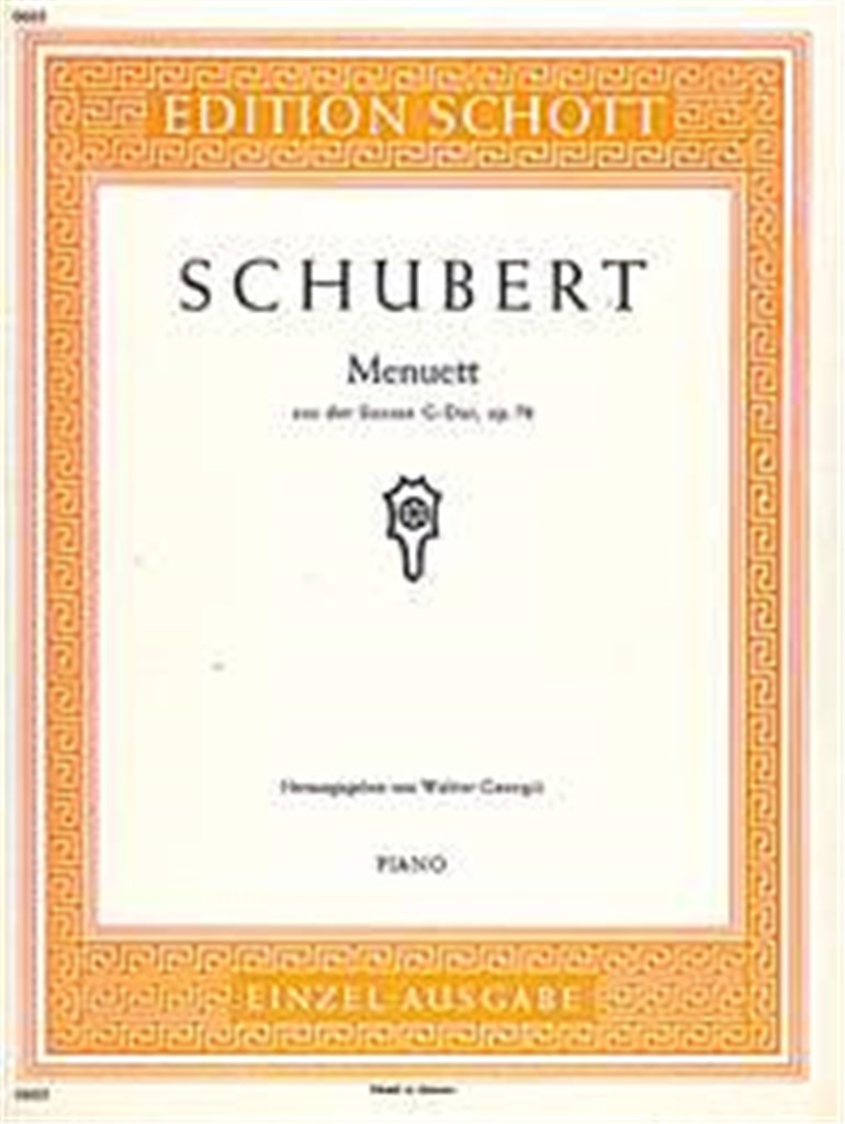 Sonate G Opus 78 D894 Menuet