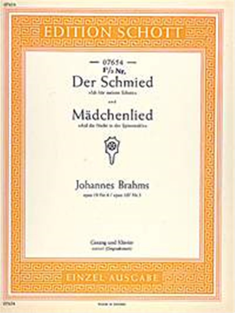 Der Schmied-Mädchenlied op. 107/5 u. op. 19/4