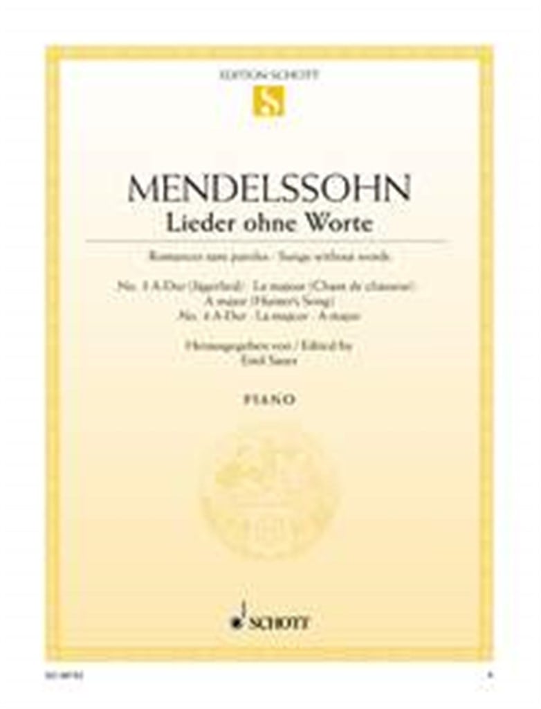 Lieder Ohne Worte 3 & 4 Opus 19