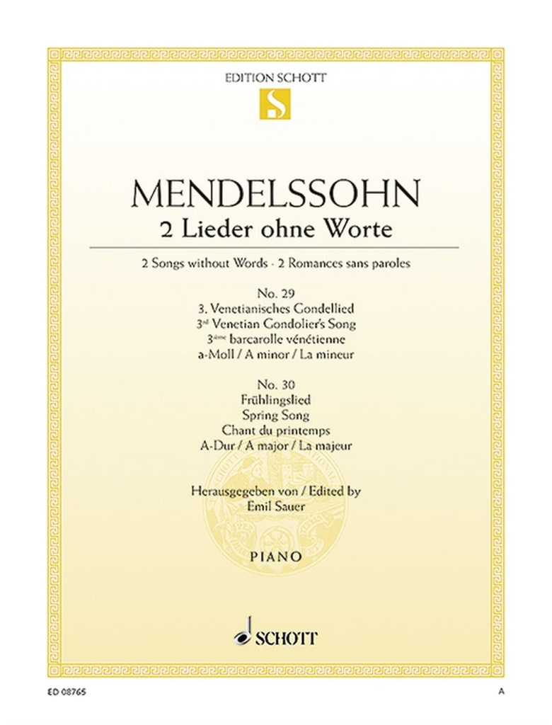 Lieder Ohne Worte Opus 62/5 + 6