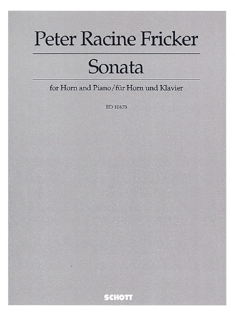 Sonata for Horn and Piano op. 24