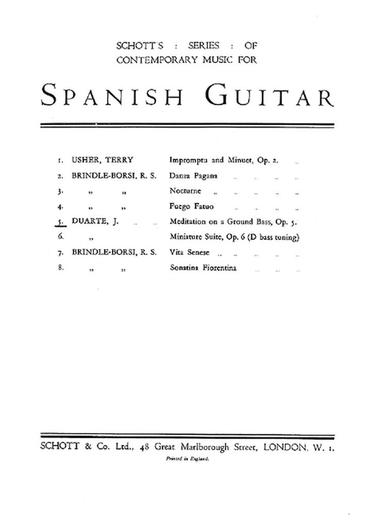 Meditation on a Ground Bass op. 5