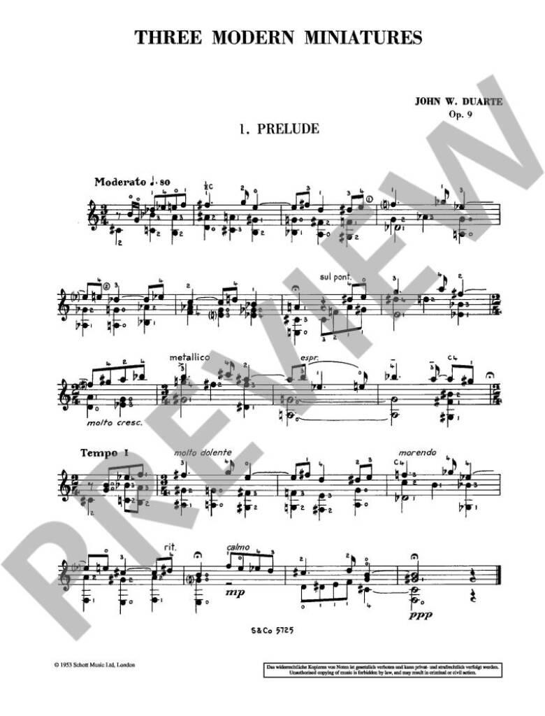 Three Modern Miniatures op. 9