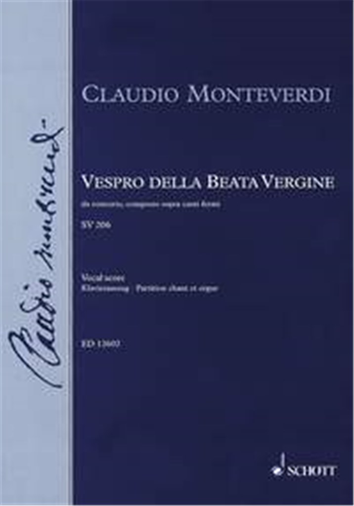 Vespro Della Beata Vergine Ka
