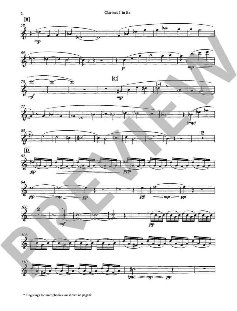 Three Elegies for Nine Clarinets