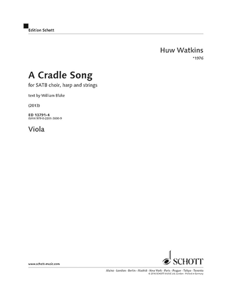 A Cradle Song - Viola