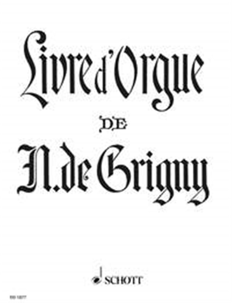 Livre D'Orgue