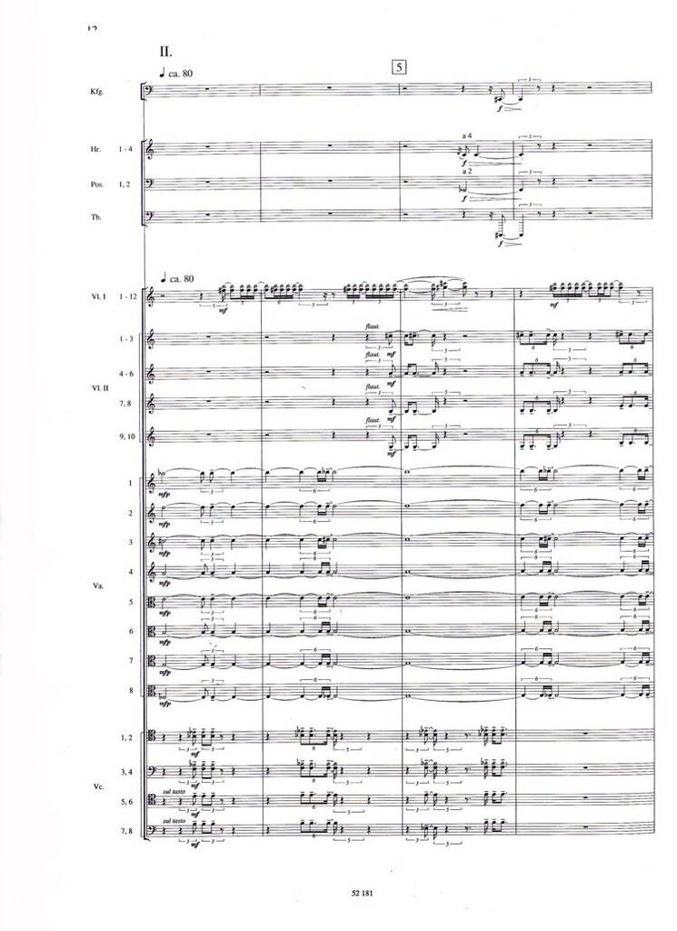 Sieben Fragmente fur Orchester