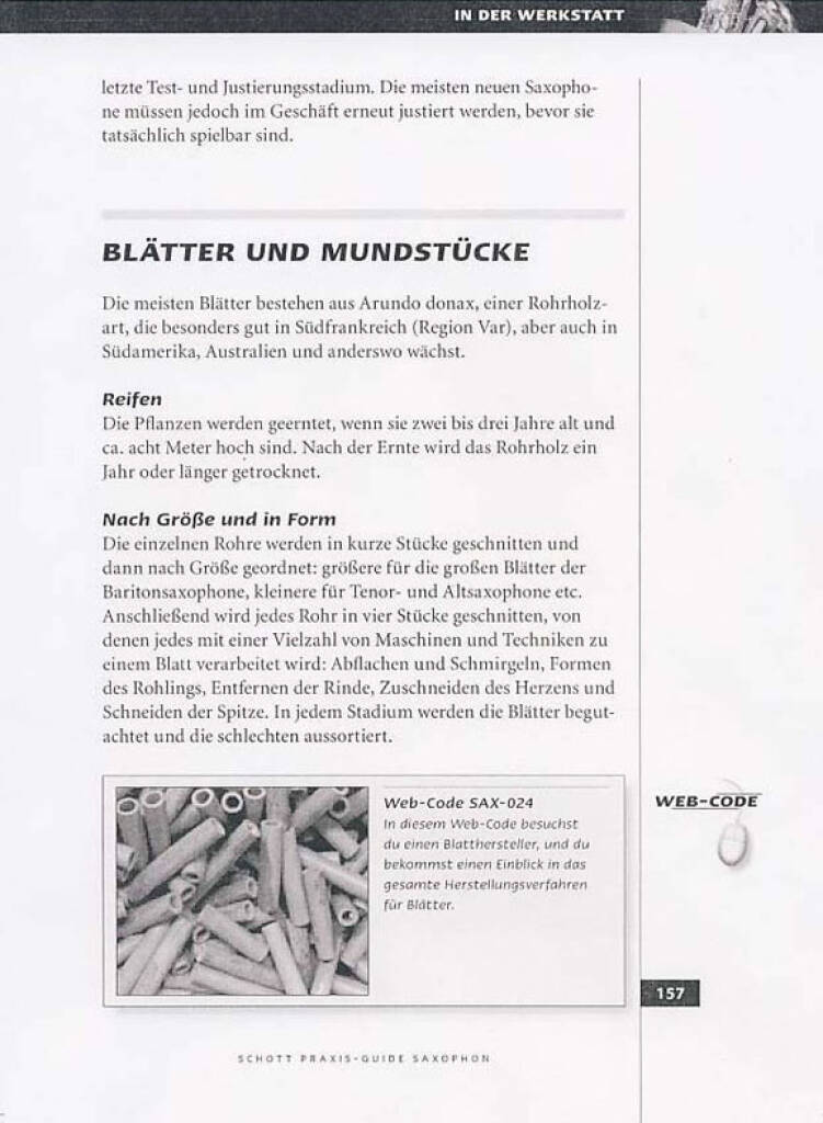 Schott Praxis-Guide Saxophone