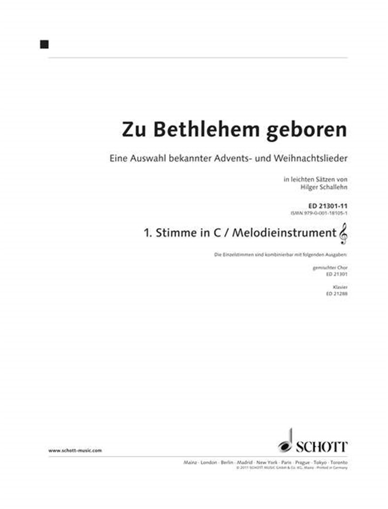 Zu Bethlehem Geboren
