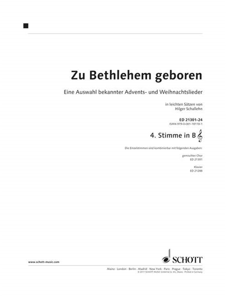 Zu Bethlehem Geboren