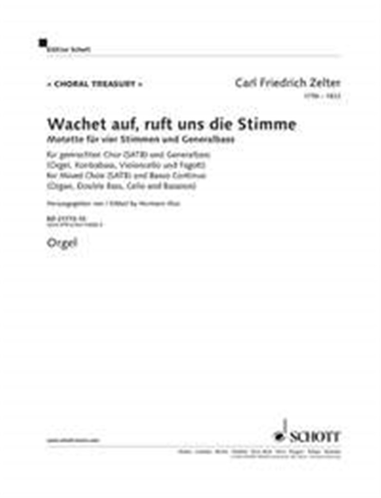 Wachet auf, ruft uns die Stimme