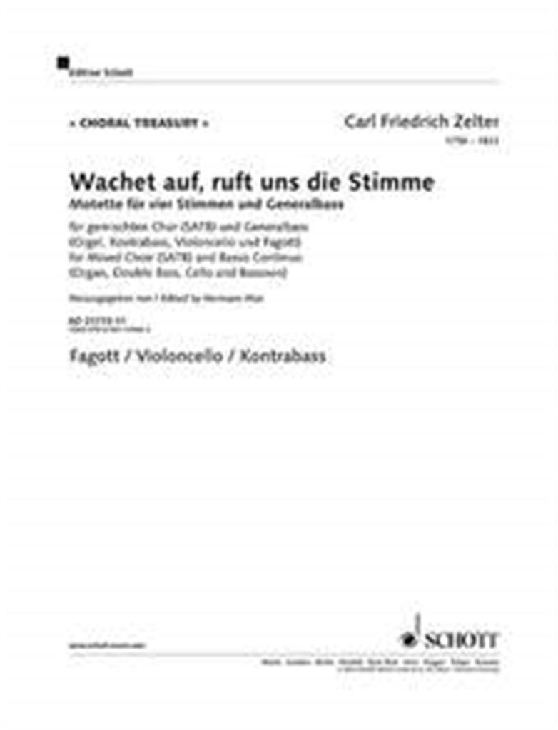 Wachet auf, ruft uns die Stimme
