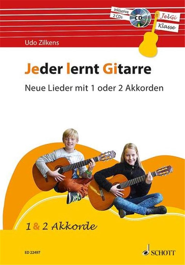 Jeder lernt Gitarre - Neue Lieder mit 1-2 Akkorden