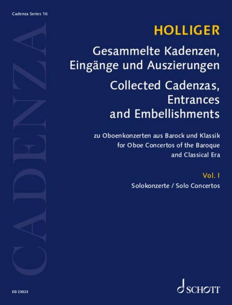 Gesammelte Kadenzen Auszierungen und Bearbeitungen