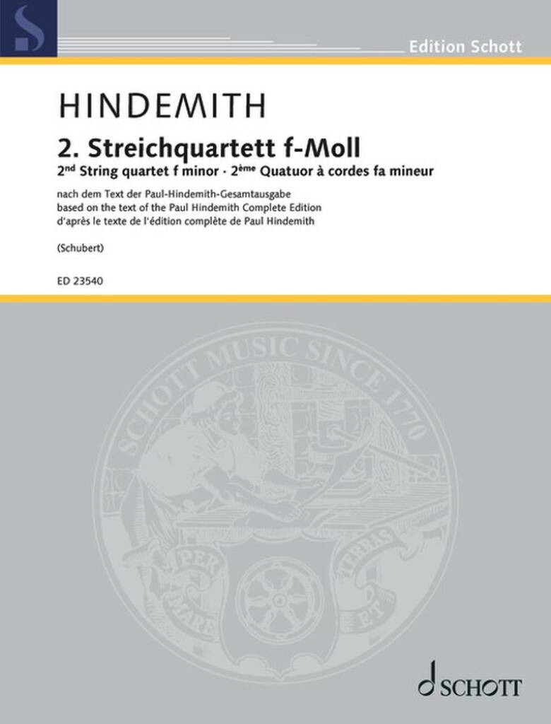 2. Streichquartett f-Moll op. 10