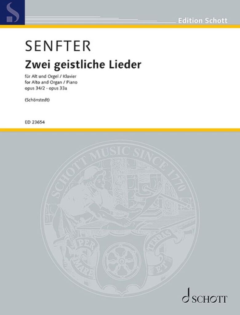2 Geistliche Lieder opus 34 und opus 33a