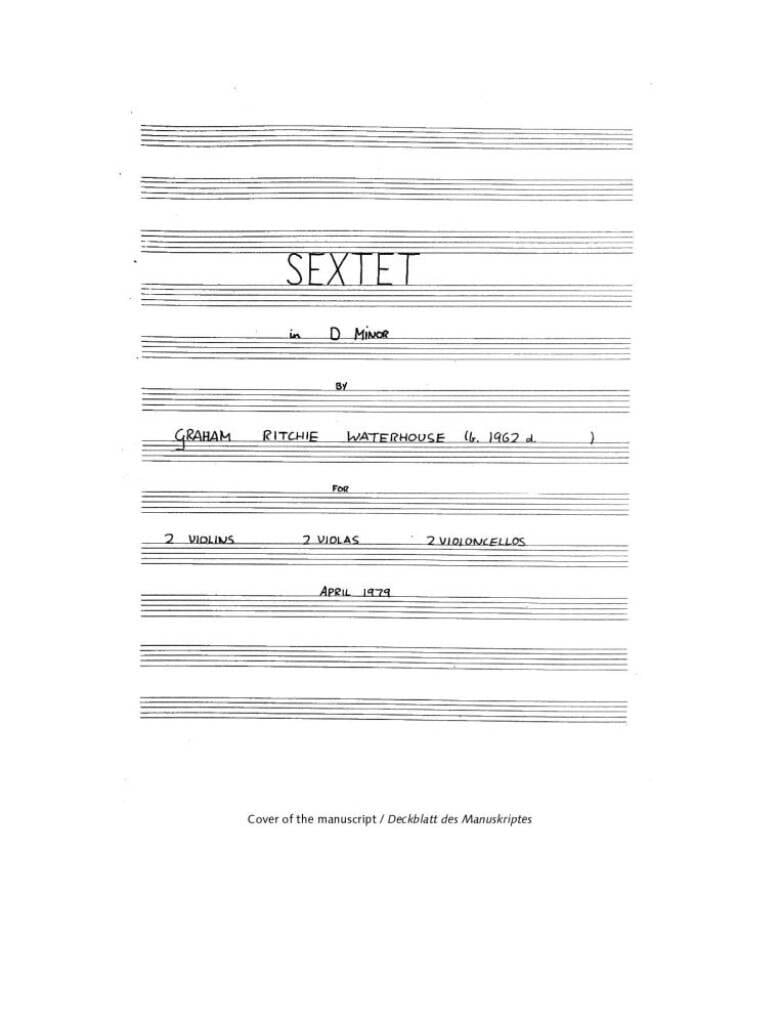 Streichsextett op. 1