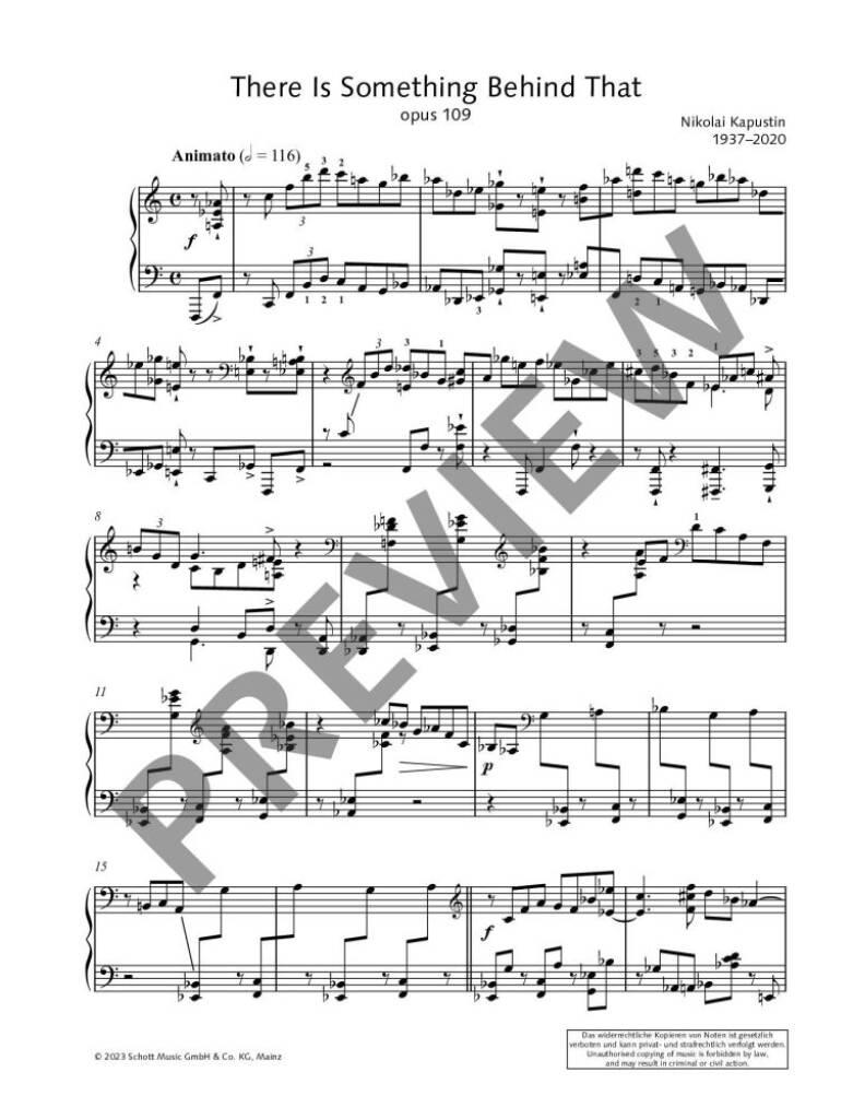 There Is Something Behind That op. 109
