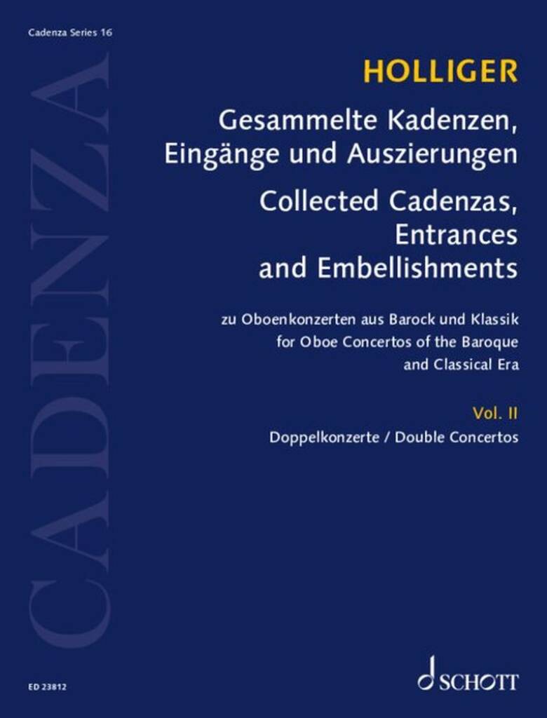 Gesammelte Kadenzen Auszierungen und Bearbeitungen