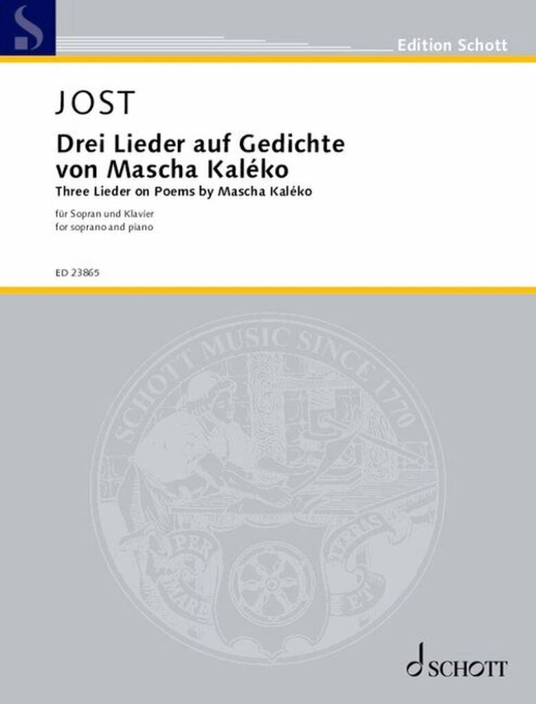 Drei Lieder auf Gedichte von Mascha Kaléko