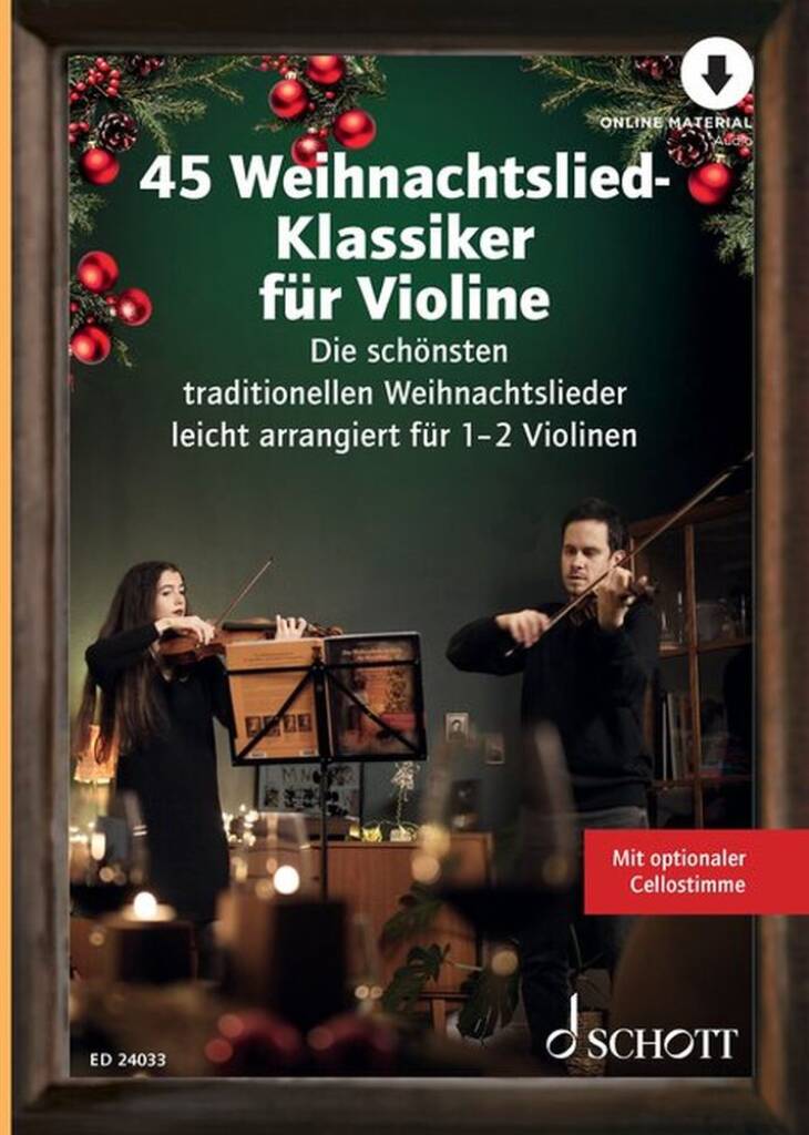 45 Weihnachtslied-Klassiker für Violine