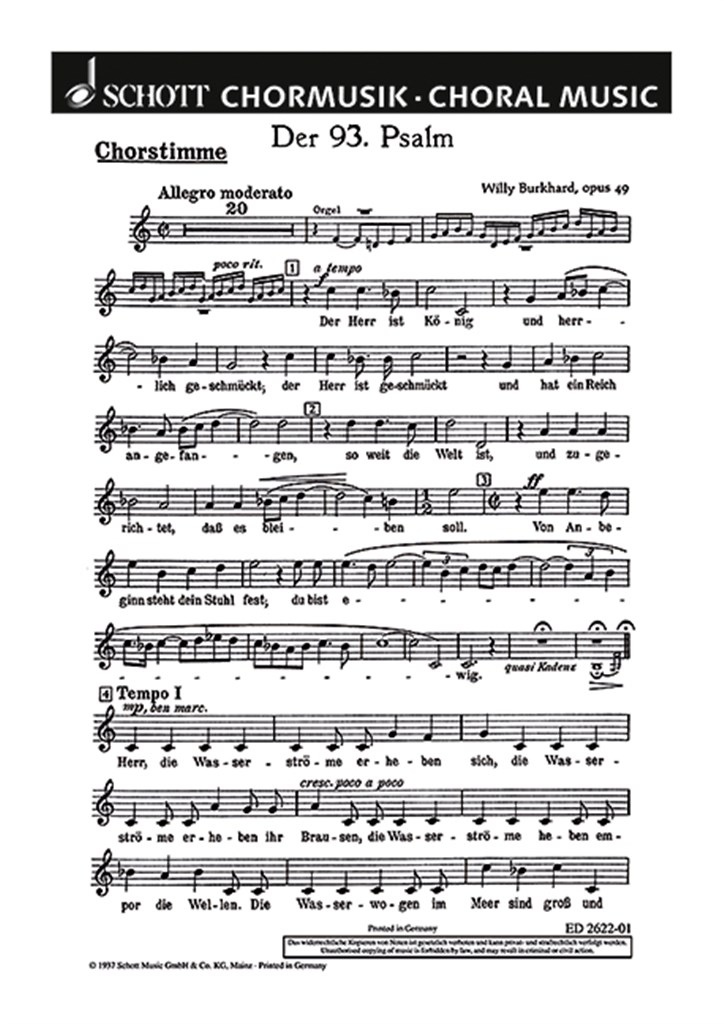 Der 93. Psalm op. 49