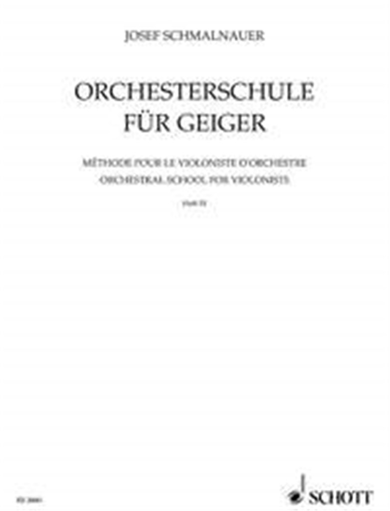 Orchestral School for Violinists Band 3