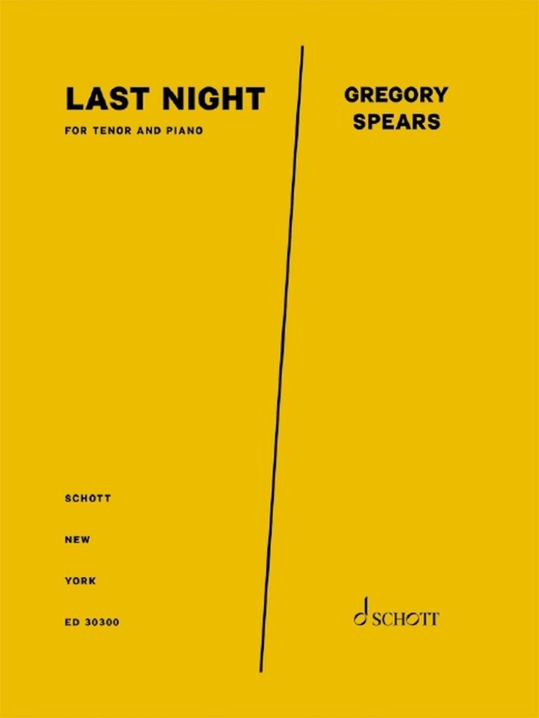Last Night for tenor and piano