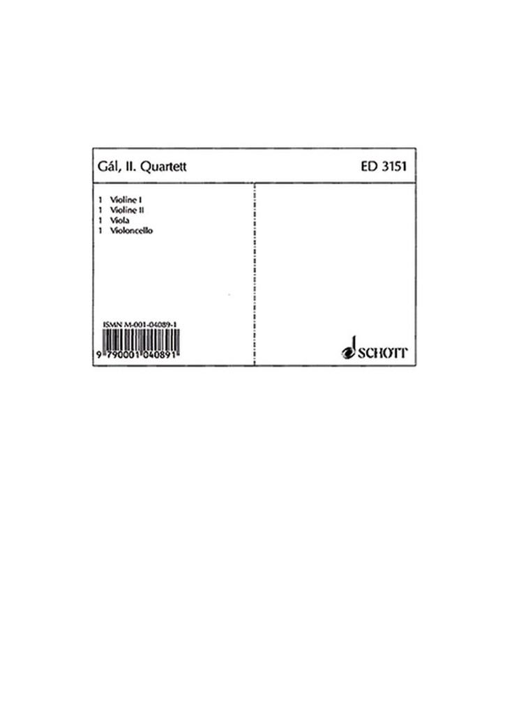 II. Quartet A Minor op. 35