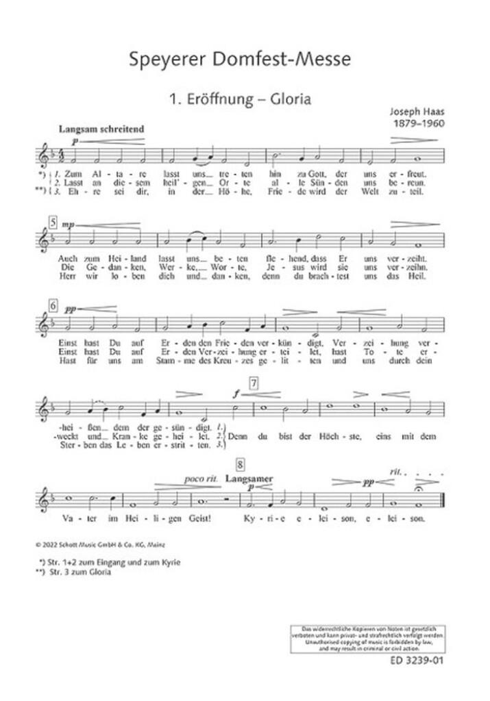 Speyerer Domfestmesse op. 80