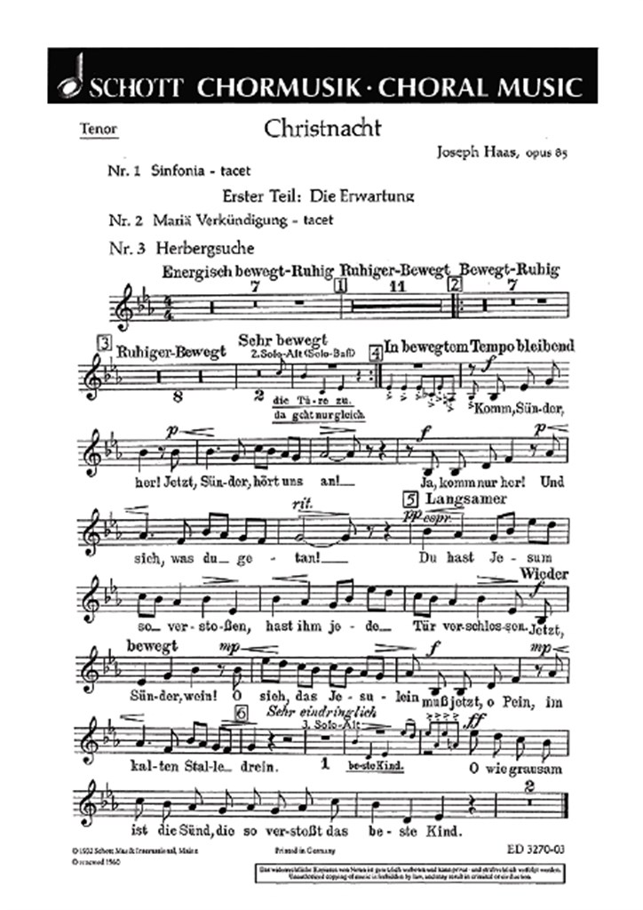 Christnacht op. 85