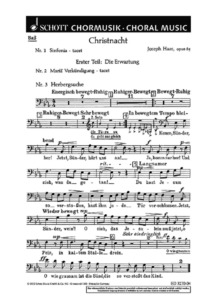 Christnacht op. 85