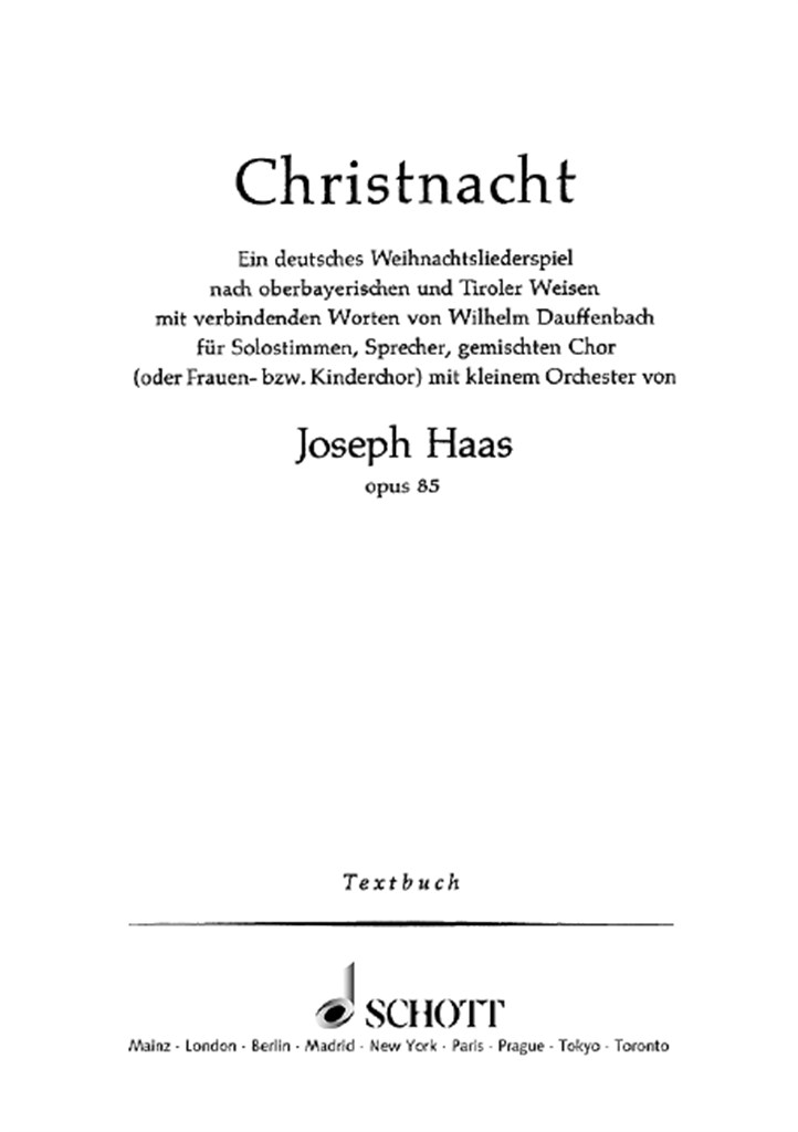Christnacht op. 85