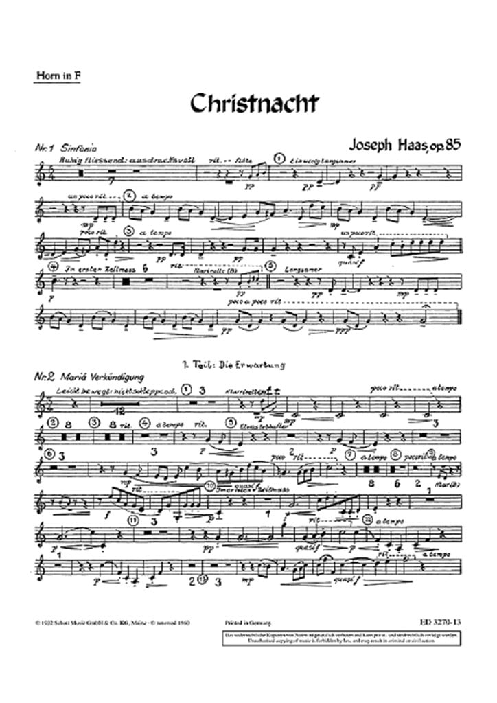 Christnacht op. 85