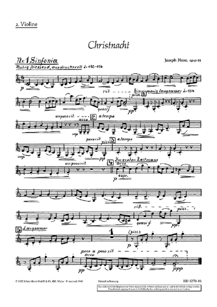 Christnacht op. 85