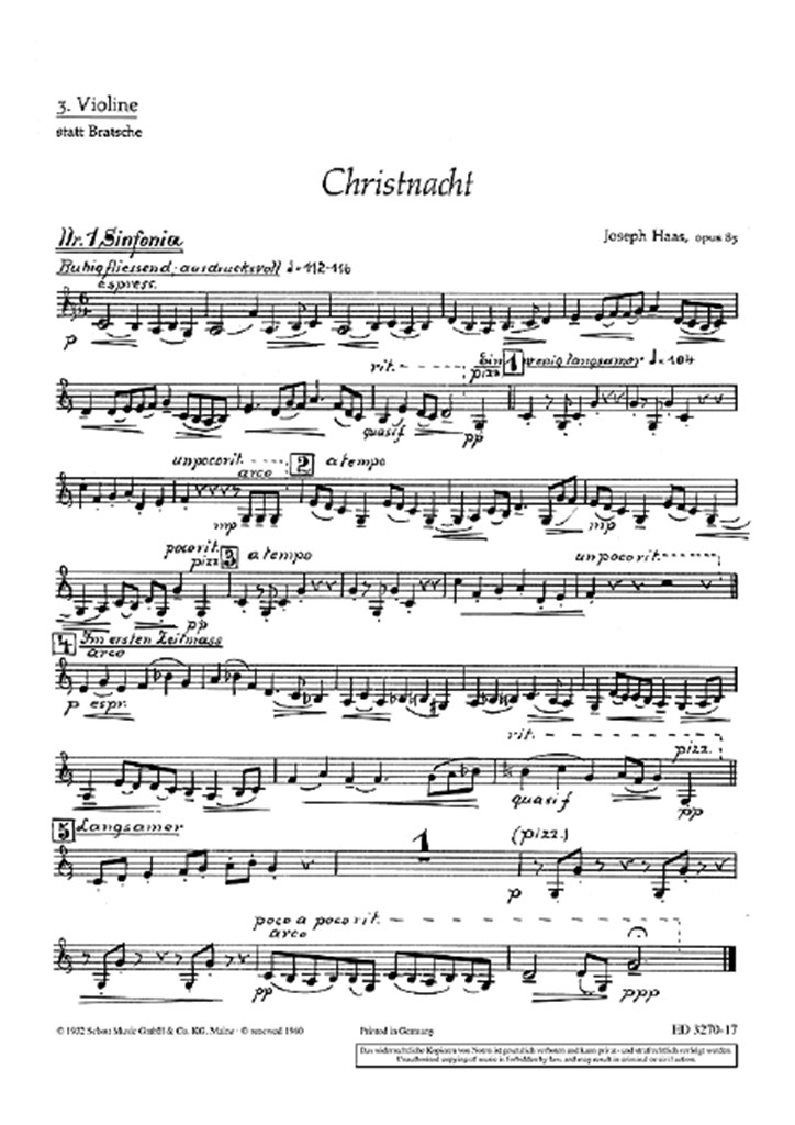 Christnacht op. 85
