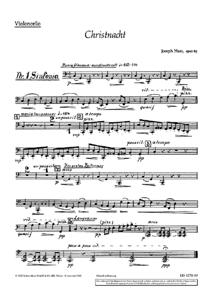 Christnacht op. 85