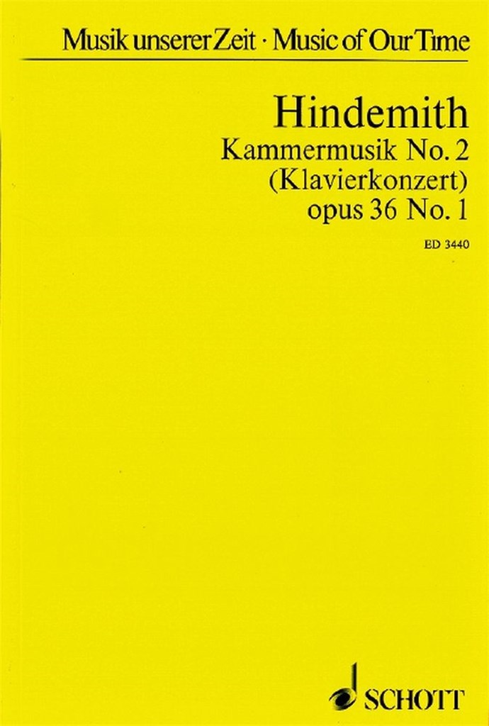 Kammermusik N. 2 Op. 36 N. 1 (Concerto Per Pf)