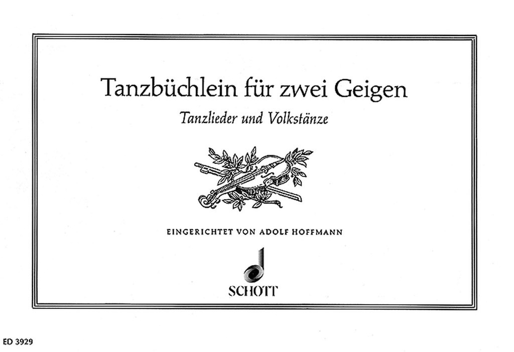 Tanzbuchlein Fur Zwei Geigen