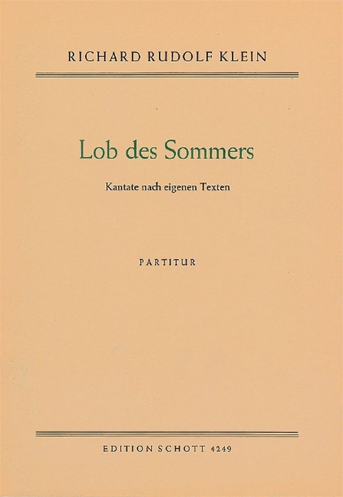 Lob des Sommers