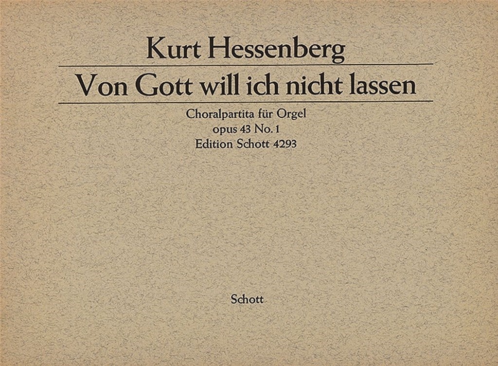 Zwei Choralpartiten fur Orgel op. 43