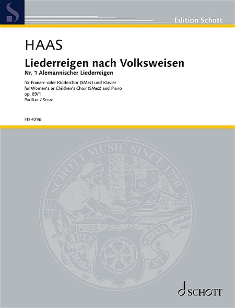Liederreigen nach Volksweisen op. 89