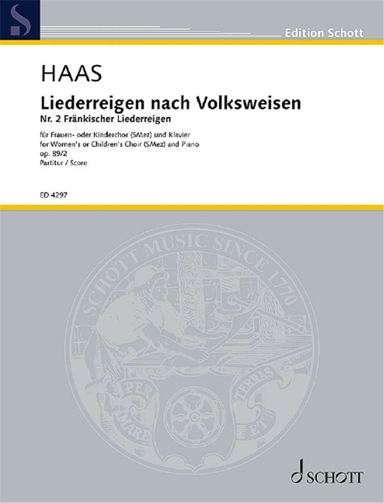Liederreigen nach Volksweisen op. 89