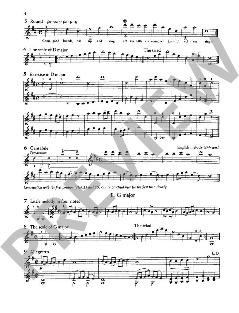The Doflein Method 3 ( Second & Third Position )