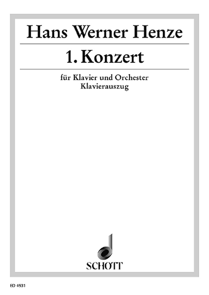 Concerto N 1 For Piano And Orchestra