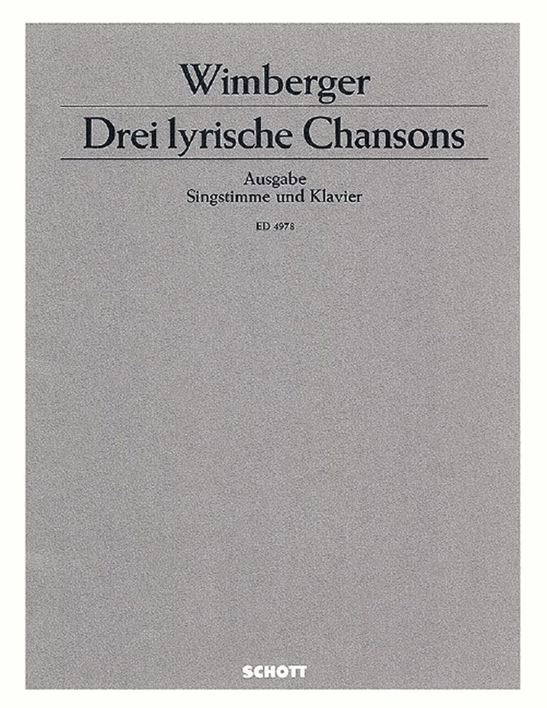 Drei lyrische Chansons