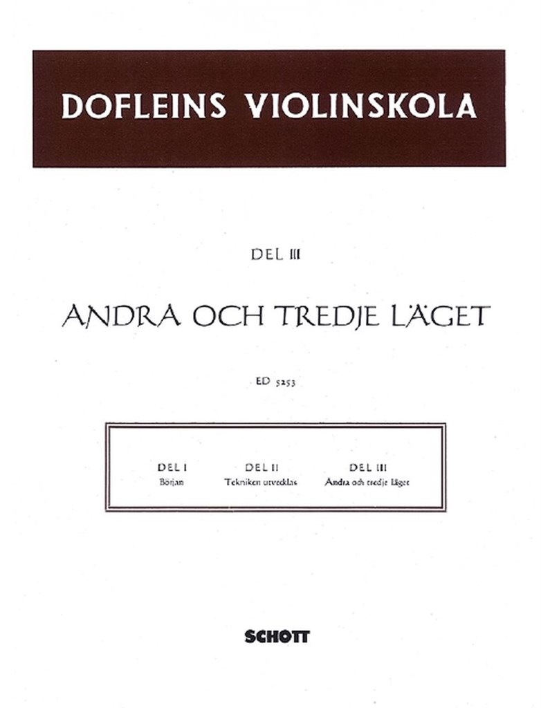 Dofleins Violinskola Band 3