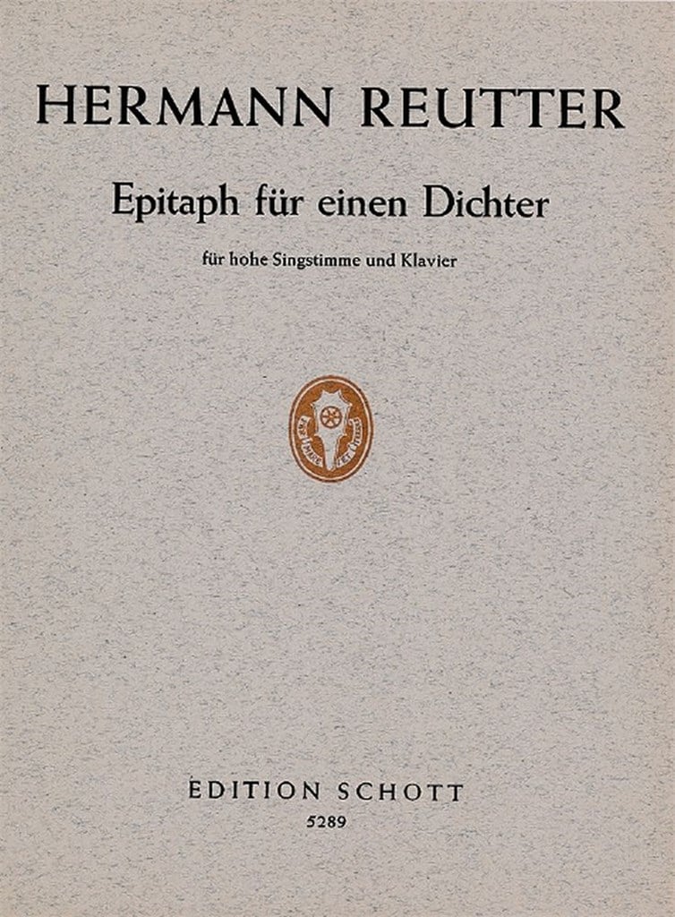 Epitaph für einen Dichter